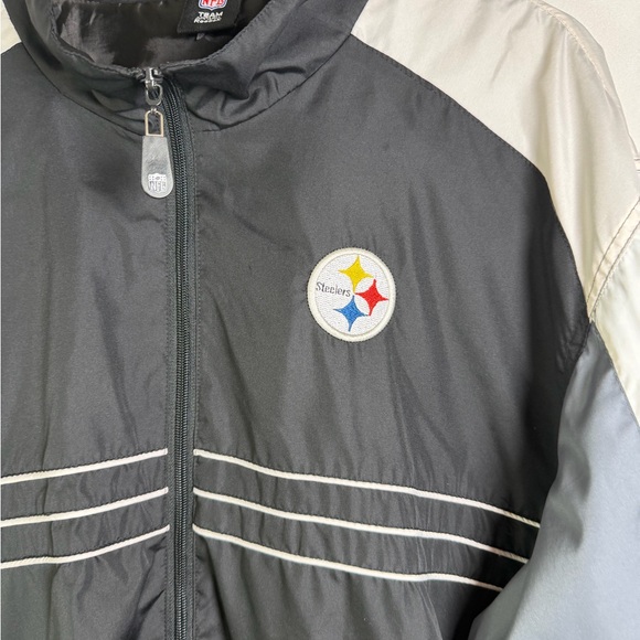 Vintage Y2K Reebok Men’s NFL Pittsburgh Steelers Full Zip Jacket Sz 2XL - Picture 2 of 9